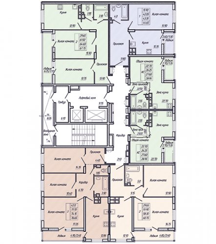 План 12-13 этажей