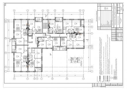 План 2-4 этажей
