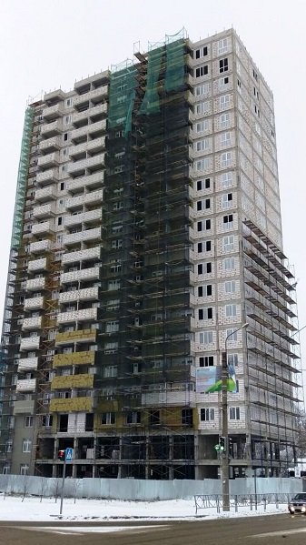 Ход строительства ЖК Центральный (ул. Зеленая) на 5 ноября 2016