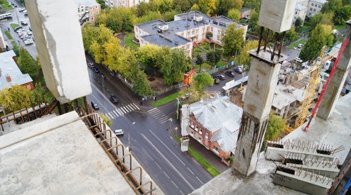Ход строительства ЖК Центральный (ул. Зеленая) на 20 сентября 2016