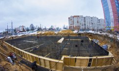 Ход строительства ЖК Центральный (ул. Зеленая) на 13 февраля 2016
