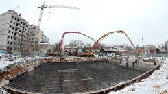 Ход строительства ЖК Центральный (ул. Зеленая) на 13 февраля 2016