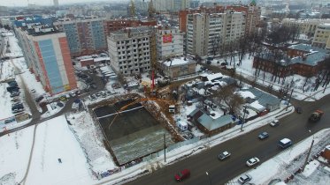 Ход строительства ЖК Центральный (ул. Зеленая) на 13 февраля 2016