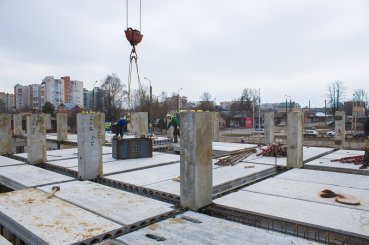 Ход строительства ЖК Центральный (ул. Зеленая) на 31 марта 2016
