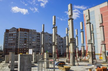 Ход строительства ЖК Центральный (ул. Зеленая) на 6 апреля 2016