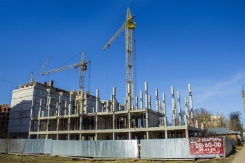 Ход строительства ЖК Центральный (ул. Зеленая) на 13 апреля 2016