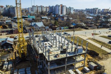 Ход строительства ЖК Центральный (ул. Зеленая) на 13 апреля 2016
