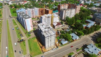 Ход строительства ЖК Центральный (ул. Зеленая) на 14 июня 2016