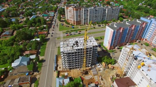 Ход строительства ЖК Центральный (ул. Зеленая) на 14 июня 2016