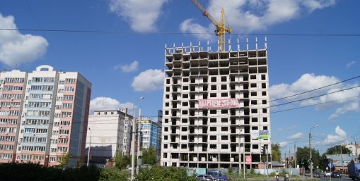Ход строительства ЖК Центральный (ул. Зеленая) на 9 августа 2016