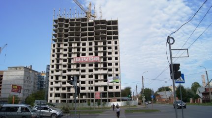 Ход строительства ЖК Центральный (ул. Зеленая) на 22 августа 2016