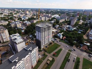 Ход строительства ЖК Центральный (ул. Зеленая) на 30 августа 2016