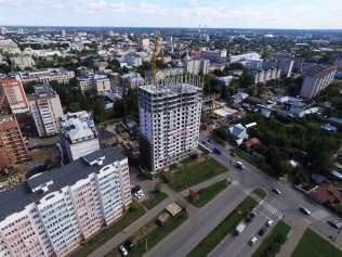 Ход строительства ЖК Центральный (ул. Зеленая) на 30 августа 2016