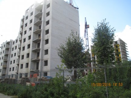 Ход строительства Дом на ул. Ташкентская, д. 110 на 15 августа 2016