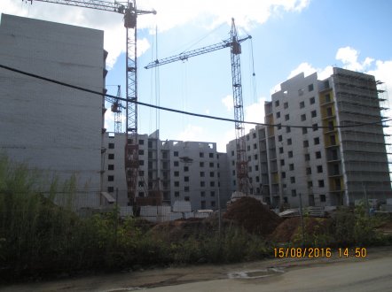 Ход строительства Дом на ул. Ташкентская, д. 110 на 15 августа 2016