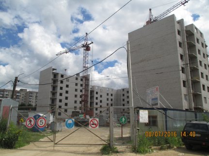 Ход строительства Дом на ул. Ташкентская, д. 110 на 8 июля 2016