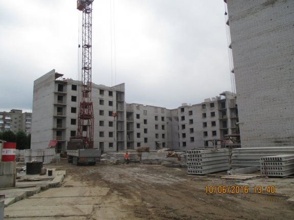 Ход строительства Дом на ул. Ташкентская, д. 110 на 10 июня 2016