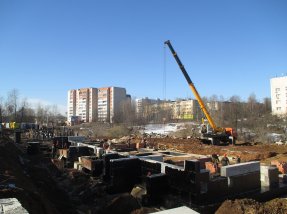 Ход строительства Дом на ул. Постышева, д. 65 на 18 марта 2015