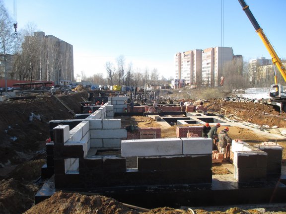 Ход строительства Дом на ул. Постышева, д. 65 на 18 марта 2015