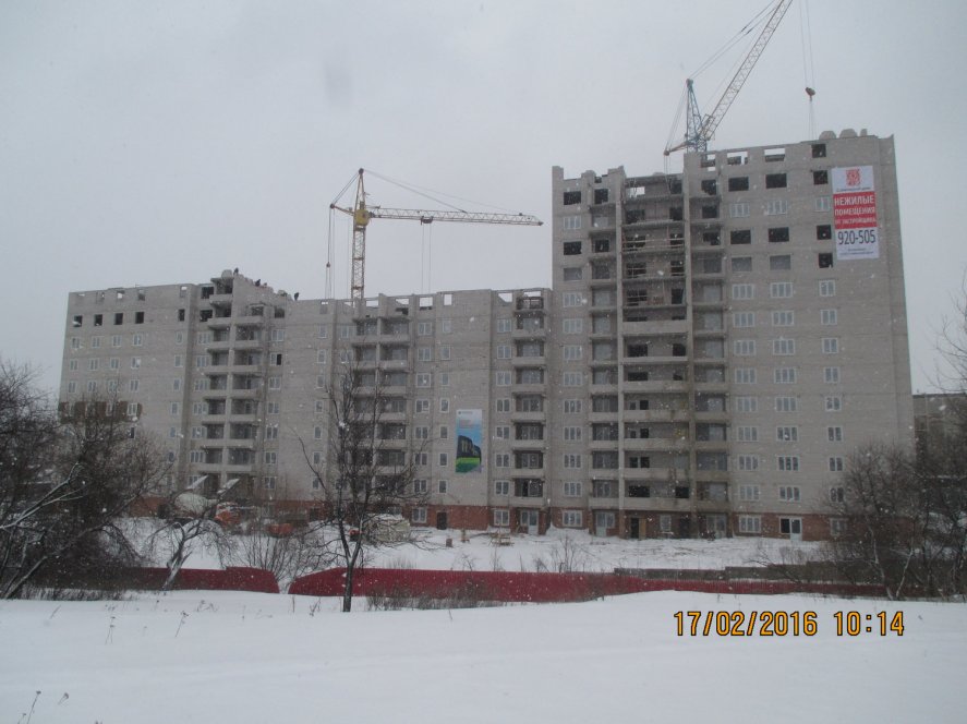 Ход строительства Дом на ул. Постышева, д. 65 на 18 февраля 2016