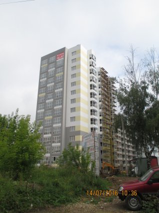 Ход строительства Дом на ул. Постышева, д. 65 на 14 июля 2016