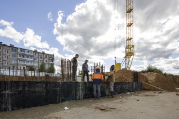 Ход строительства ЖК Аврора (Авдотьино, ул. Революционная) на 1 августа 2016