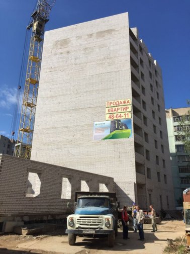Ход строительства ЖК Майский (ул. 5-я Первомайская) на 5 августа 2016