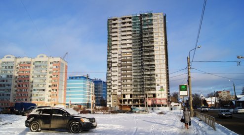 Ход строительства ЖК Центральный (ул. Зеленая) на 29 ноября 2016