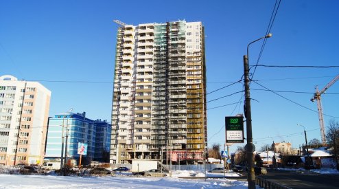 Ход строительства ЖК Центральный (ул. Зеленая) на 20 декабря 2016
