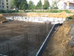 Ход строительства ЖК Тихий Бор (ул. Деревенская) на 15 августа 2014