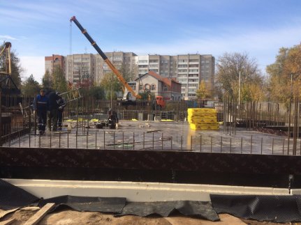Ход строительства ЖК Тихий Бор (ул. Деревенская) на 2 октября 2014