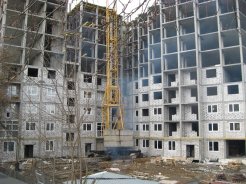 Ход строительства ЖК Тихий Бор (ул. Деревенская) на 10 апреля 2015
