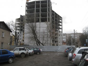 Ход строительства ЖК Тихий Бор (ул. Деревенская) на 10 апреля 2015