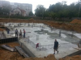 Ход строительства ЖК Тихий Бор (ул. Деревенская) на 9 октября 2014