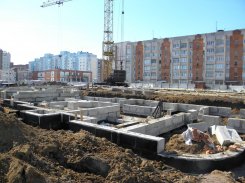 Ход строительства ЖК Малахит (Авдотьино, ул. Революционная), литер 13 на 5 апреля 2013