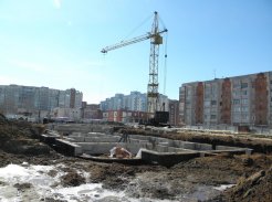 Ход строительства ЖК Малахит (Авдотьино, ул. Революционная), литер 13 на 5 апреля 2013