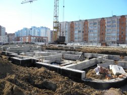 Ход строительства ЖК Малахит (Авдотьино, ул. Революционная), литер 13 на 5 апреля 2013