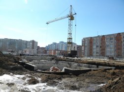 Ход строительства ЖК Малахит (Авдотьино, ул. Революционная), литер 13 на 5 апреля 2013