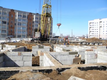 Ход строительства ЖК Малахит (Авдотьино, ул. Революционная), литер 13 на 5 апреля 2013
