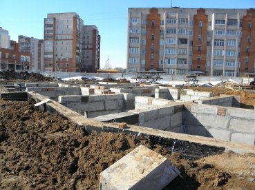 Ход строительства ЖК Малахит (Авдотьино, ул. Революционная), литер 13 на 5 апреля 2013