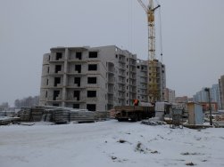 Ход строительства ЖК Малахит (Авдотьино, ул. Революционная), литер 13 на 15 января 2014