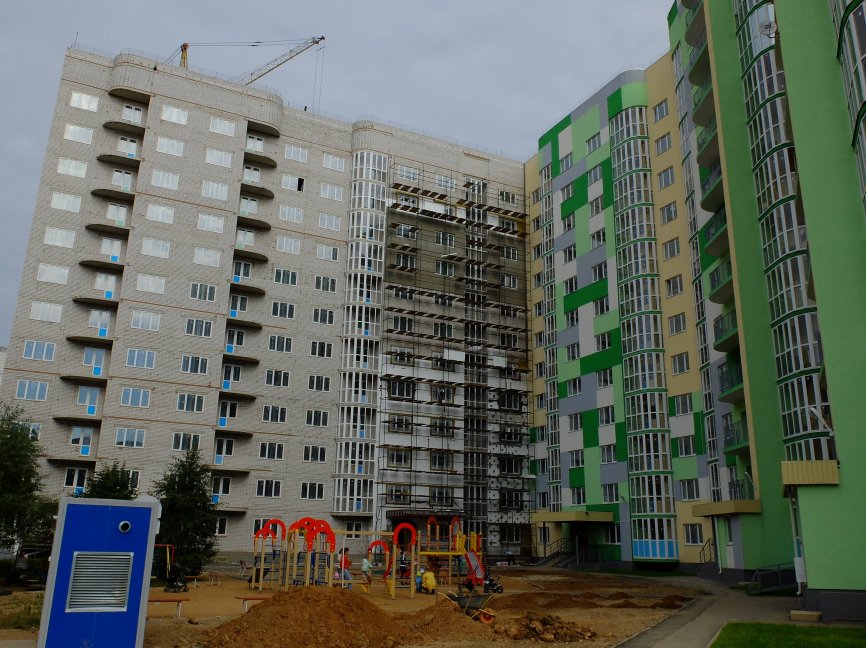 Ход строительства ЖК Малахит (Авдотьино, ул. Революционная), литер 13 на 15 сентября 2015