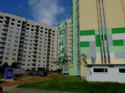 Ход строительства ЖК Малахит (Авдотьино, ул. Революционная), литер 13 на 27 июля 2015