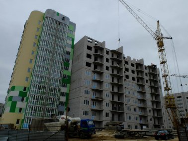 Ход строительства ЖК Малахит (Авдотьино, ул. Революционная), литер 13 на 7 июня 2015