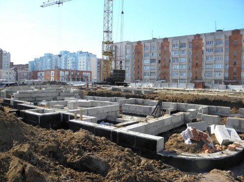Ход строительства ЖК Малахит, литер 14 на 23 апреля 2013