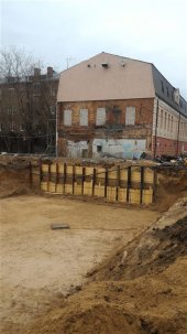 Ход строительства ЖК Панорама, литер 1 (по ул. Карла Маркса) на 12 апреля 2016