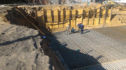 Ход строительства ЖК Панорама, литер 1 (по ул. Карла Маркса) на 29 апреля 2016