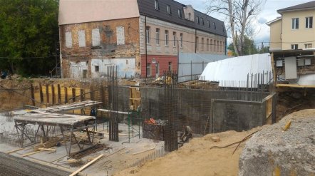 Ход строительства ЖК Панорама, литер 1 (по ул. Карла Маркса) на 19 мая 2016