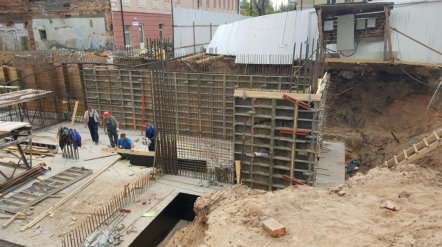 Ход строительства ЖК Панорама, литер 1 (по ул. Карла Маркса) на 19 мая 2016