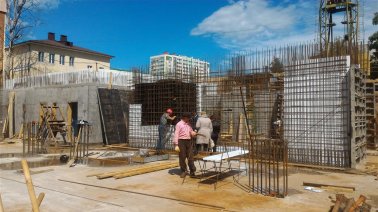 Ход строительства ЖК Панорама, литер 1 (по ул. Карла Маркса) на 10 июня 2016